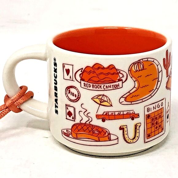 Starbucks Las Vegas Been There Series Mini Mug Ornament 2022 2 Fl Oz Collectible - Picture 3 of 9